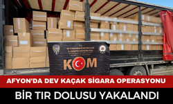 Afyonkarahisar’da Dev Kaçak Sigara Operasyonu: Milyonlarca Boş Makaron Ele Geçirildi