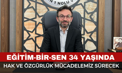 Eğitim-Bir-Sen 34 Yaşında: “Özlük ve Özgürlük Mücadelemiz Kararlılıkla Sürecek”