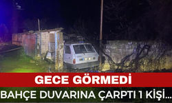 Gece Duvara Çarptı 1 Kişi Yaşamını Yitirdi