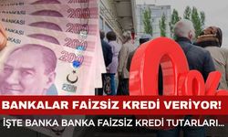 Faizsiz kredi veren bankalar hangileri? 100 bin liraya kadar faizsiz kredi...