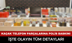 Afyon'da Kaçak Telefon Parçalarına Polis Baskını