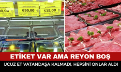 Etiket Var Reyon Boş! Ramazan’da Ucuz Et Krizi: Vatandaş Alamadan Tükeniyor