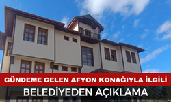 Afyon Konağı Atıl Değil, Vakfa Tahsis Edildi