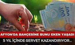 Afyon'da bahçesine bunu eken paraya para demiyor