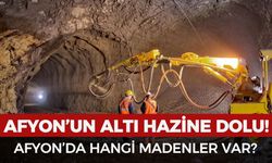 Afyon'da hangi madenler var? Afyon'dan çıkarılan madenler hangileri?