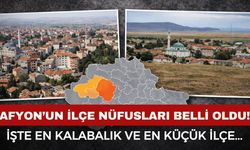 Afyon'un ilçe nüfusları açıklandı: En büyük ve en küçük ilçe hangisi?