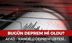Bugün deprem mi oldu? 21 Şubat AFAD ve Kandilli son depremler listesi