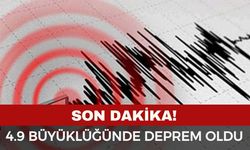 Erzincan’da 4,9 büyüklüğünde deprem