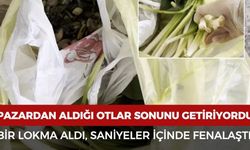 Pazardan aldığı otlar sonunu getiriyordu! Bir lokma aldı, saniyeler içinde fenalaştı