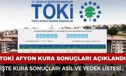 TOKİ Afyonkarahisar kura sonuçları isim listesi! Afyonkarahisar TOKİ kura sonuçları nasıl öğrenilir?