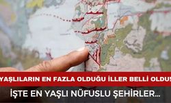 Türkiye’nin en yaşlı nüfuslu illeri belli oldu