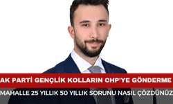 Afyon'da AK Parti Gençlik Kolları'ndan CHP'ye Gönderme