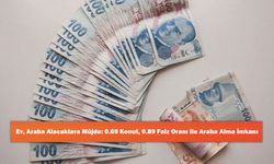 Ev, Araba Alacaklara Müjde: 0.69 Konut, 0.89 Faiz Oranı ile Araba Alma İmkanı