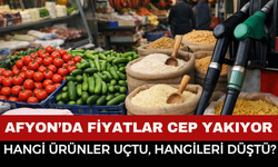 Afyon’da Fiyatlar Cep Yakıyor: Hangi Ürünler Uçtu, Hangileri Düştü?