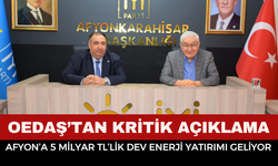 Afyon’a 5 Milyar TL’lik Dev Enerji Yatırımı!