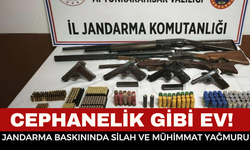 Sandıklı’da cephanelik gibi ev