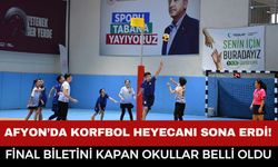 Afyon’da Korfbol Heyecanı Sona Erdi! Final Biletini Kapan Okullar Belli Oldu