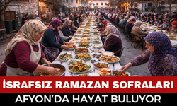 Afyon’da İsrafsız Ramazan Sofraları Dikkat Çekiyor
