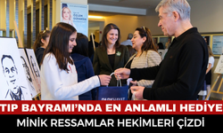 Hastane Koridorlarında Sanat Rüzgarı! Minik Ressamlar Hekimleri Çizdi