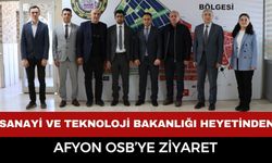 Sanayi ve Teknoloji Bakanlığı Heyetinden Afyon OSB’ye Ziyaret