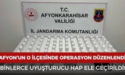Afyon'un o ilçesinde operasyon düzenlendi: Binlerce hap ele geçirildi