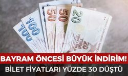 Bilet fiyatlarına bayram indirimi: Fiyatlar yüzde 30 ucuzladı