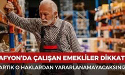 Çalışan emekliler dikkat! Artık o destekten yararlanamayacaksınız