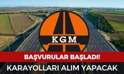 Karayolları alım yapacak: Başvurular başladı