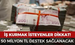 Kendi işini kurana 50 milyon TL destek!