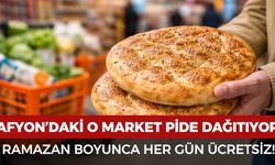 O market her gün ücretsiz Ramazan pidesi veriyor