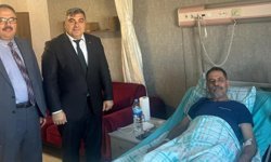 Müdür Sünnetci’den Gülcü’ye geçmiş olsun ziyareti