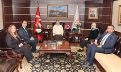 TV3 heyeti Bakan Yardımcısı Yiğitbaşı'nı ziyaret etti