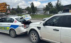 Afyon'da polisin dur ihtarına uymayan sürücüyü bakın nasıl durdurdu