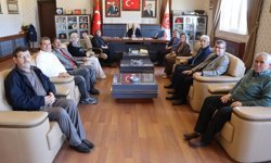 Afyon Muhtarları Dayanışma Derneği Mehmet Siper'i Ziyaret Etti