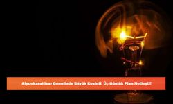Afyonkarahisar Genelinde Büyük Kesinti: Üç Günlük Plan Netleşti!