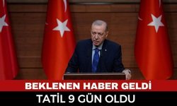 Son Dakika! Kurban Bayramı Tatili 9 Gün Oldu: Cumhurbaşkanı Erdoğan Açıkladı