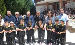 Müdür Sünnetci, Neziha Arslan Koleji'nin yıl sonu resim sergisinin açılışına katıldı