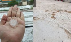 Afyonkarahisar’da Yaz Günü Kış Yaşandı: Taşoluk Beldesini Aniden Bastıran Dolu Vurdu!