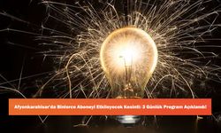 Afyonkarahisar'da Binlerce Aboneyi Etkileyecek Kesinti: 3 Günlük Program Açıklandı!