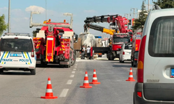 Afyonkarahisar’da feci kaza! Devrilen tanker ulaşımı kilitledi