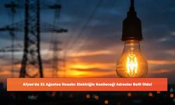 Afyon'da 31 Ağustos Hesabı: Elektriğin Kesileceği Adresler Belli Oldu!