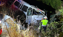 Minibüs devrildi: 1 kişi öldü, 2 kişi yaralandı