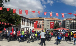 Zafer Bayramı’nda motosikletler Kocatepe yolunda buluştu