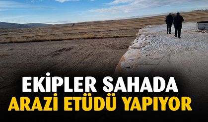 İhsaniye ve İscehisar ilçelerinde başlatılan arazi etüt çalışması sürüyor