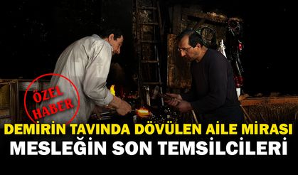Afyonkarahisar’da Asırlık Demircilik Mesleğini Solak Kardeşler Yaşatıyor