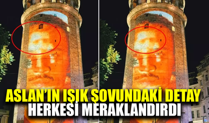 Aslan'ın ışık şovundaki detay meraklandırdı