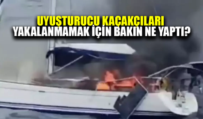 Uyuşturucu kaçakçıları yakalanmamak için bakın ne yaptı?