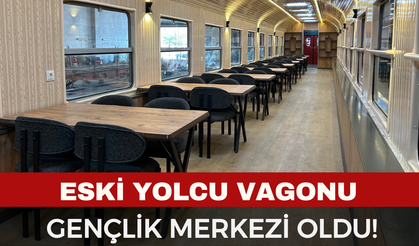 Eski Yolcu Vagonu Gençlik Merkezi Oldu!
