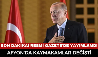 Afyon’da Mülki İdare Amirleri Kararnamesi: 8 İlçenin Kaymakamı Değişti, Vali Yardımcılıklarına Yeni Atamalar Yapıldı
