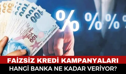 Bankalardan Dev Faizsiz Nakit Kampanyaları: 100 Bin TL'ye Varan Sıfır Faizli Kredi ve Nakit Avans Fırsatı Başladı!